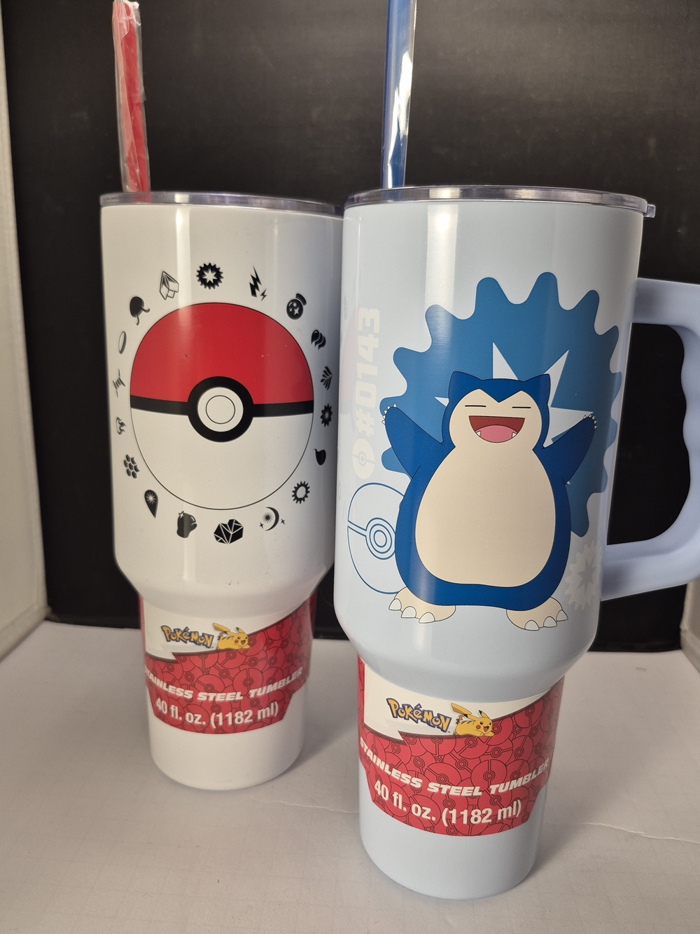Pokémon Snorlax & Poké Ball 40 oz Stainless Steel Tumbler Set
